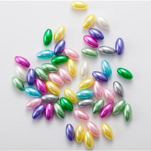 ABS Imitation Pearl Beads 8*14mm 100Pcs/lot Oval Marquise Shape DIY Craft Handmade Jewelry making Accessory necklace bracelet