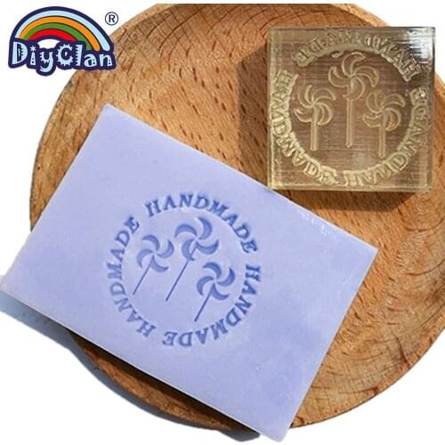 Acrylic Small windmill pattern handmade mold acrylic custom soap stamp chapter mini DIY patterns resin chapter molds Z0087FC