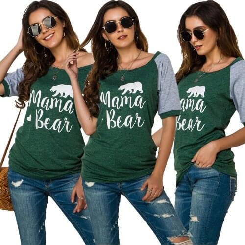 AR5400 European and American 2021 sexy womens fashion street stitching shirt strapless two-wear printing short sleeves