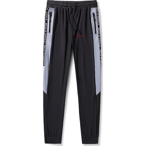 Asian Size Men Pants Casual Summer Cool Sweatpants Male Trousers Breathable Black Pants Mens Clothing Big Size 8XL 7XL 6XL