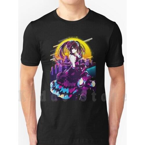 Date A Live Kurumi T Shirt Diy Big Size 100% Cotton Date A Live Date A Live Kurumi Anime Anime Style Japanese Kurumi Kurumi