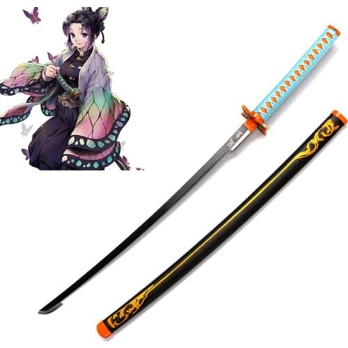 Demon Slayer: Kimetsu no Yaiba Shinobu Kocho Sword Cosplay prop with sheath for set halloween party Game ourdoor decorations