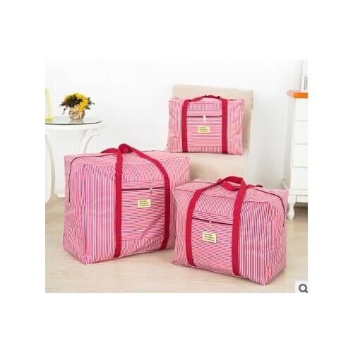 Travel bag Oxford waterproof large folding portable clothes bag pull rod companion box packing bag free Shipping