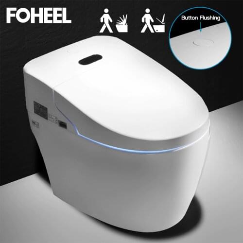 FOHEEL Smart Toilet Automatic Elongated Remote Controlled Toilet One-Piece Intelligent Toilet WC Integrated F4