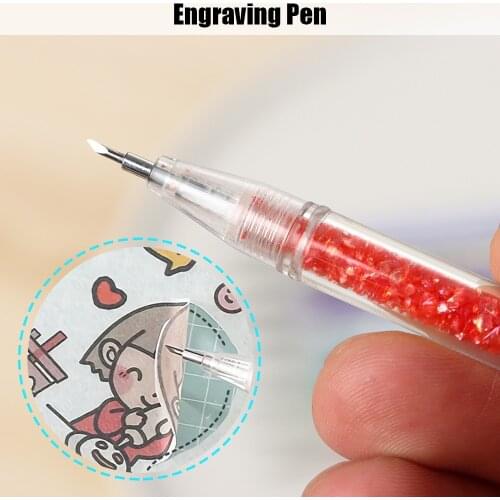Engraving Knife Paper Cutter Scrapbooking Hand Account Special Utility Knife Creative Carving Pen Knife Paper Cutting DIY Tools