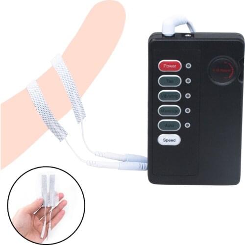 Electric Shock Penis Ring Enlargement Pads for Men Reduce Sensitive Penis Delay Ejaculation Cock Rings Adult Sex Toys SM Machine