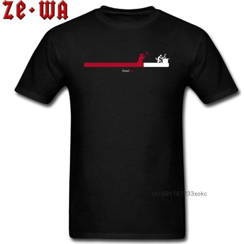 Deadline T-shirt Men Life Tshirt Grim Reaper Is Closing Mens T Shirt 100% Cotton Youth Tops Tees 2018 Streetwear Novelty Design