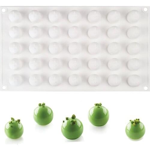 Round 3D Truffle Chocolates Silicone Molds Cake Decorating Tools For Baking Fondant Mousse Ice Cream Pudding Mould