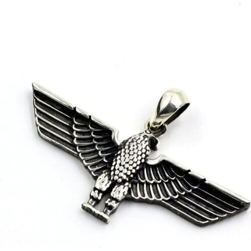 S925 sterling silver pendant for Boy Thai silver hipster male hip hop boy flying eagle pendant mans pendant