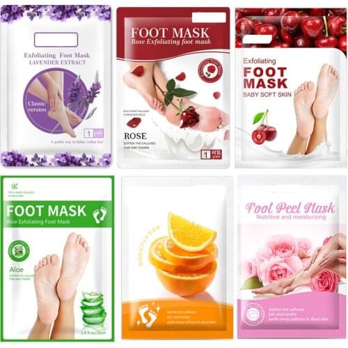Foot Mask Peeling for Legs Feet Mask Exfoliating Socks Scrub for Pedicure Anti Crack Heel Remove Skin Foot Patch