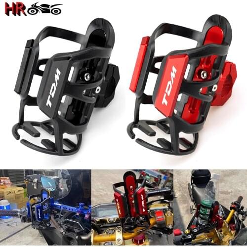 Motorbike Beverage Water Bottle Cage For YAMAHA TDM850 TDM900 TDM 850 900 Water Drink Cup Holder Stand Motorcycle Accessories
