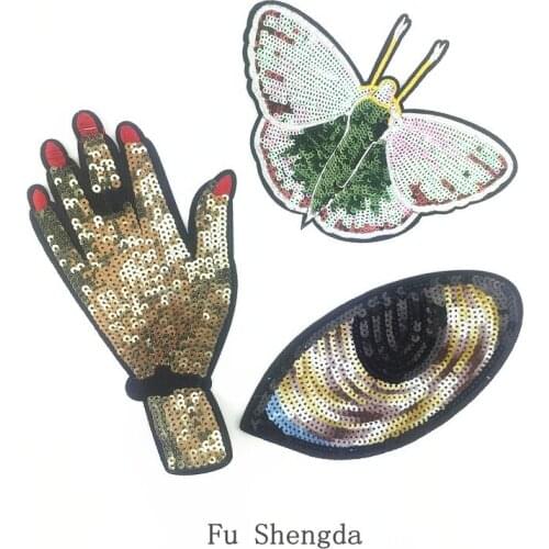 50pcs/Lot Embroidery Patches Letters Clothing Decoration Accessories Weind Stuff Alternative Diy Iron Heat Transfer Applique