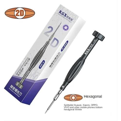 The Newest KGX 2D Rugby Precision Screwdriver For IPhone Android Mobile Phone Repair And Disassembly Bolt Driver Tool Kits