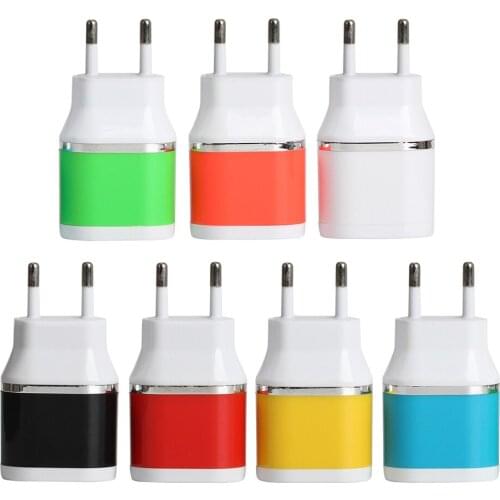 New big kettle style 2USB EU US Plug Travel Charger mobile phone charger 5v 1A 2.1A adapter IC smart phone travel for phone 100p