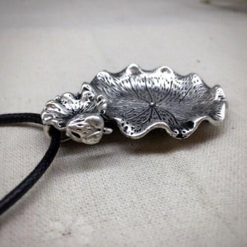 Lotus Flower Necklace Handmade Jewelry Clothes Accessories Wholesale Gifts For Women Collier Femme 2020