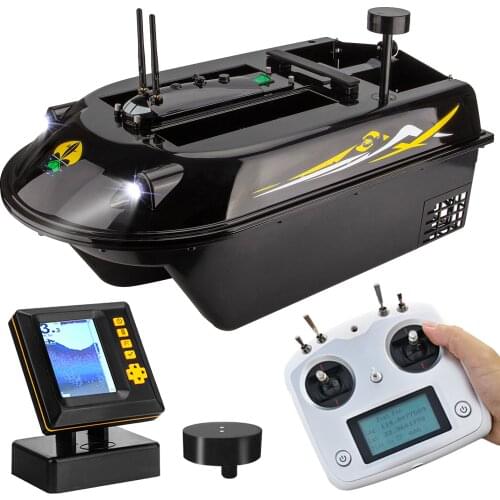 GPS RC Fish Bait Boat 8kg Load with 600M Remote Control Sea Fishing Bait Boat 36W Silent Motor Smart Fishing Feeder Boat
