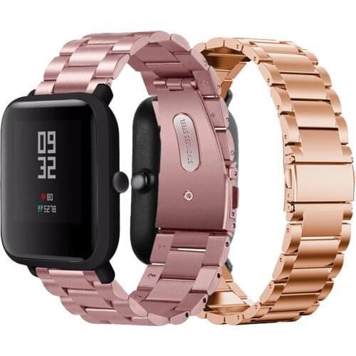 20MM Stainless Steel Straps For Xiaomi Huami Amazfit GTR 42MM GTS Smart Watch Band Wrist Bracelet For Amazfit Bip/Bip S/1S Lite