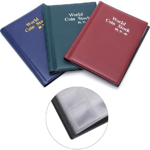 Russian Thermal Binding Coin Album 10 Pages Units Viscose Coin Holders Collection Book Cabinet Type 120 Trasparent Pockets