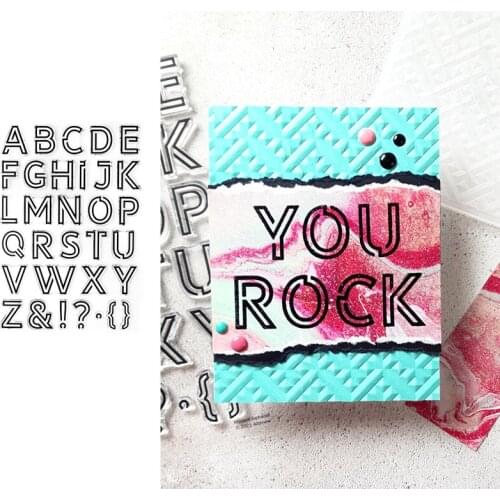 Modern Alphabet Stamps And Dies New Arrival 2021 Scrapbook Diary Decoration Stencil Embossing Template Diy Greeting Card Albums