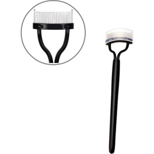 Steel Mascara Guide Beauty Makeup Tools Eyelash Separator Women Eye Lashes Comb Curved Metal Brush