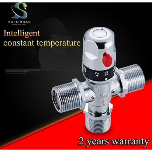 Brass Thermostatic Mixing Valve Constant Water Temperature Shower Faucet Valve Thermostat Bathroom Kitchen Tap Valve 6 types