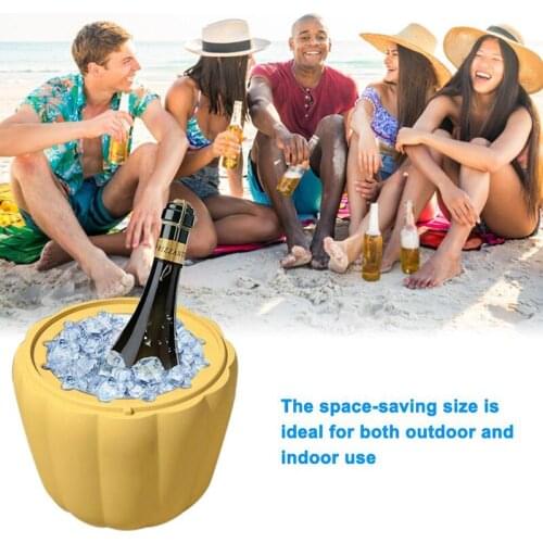 Pumpkin Shape Silicone Ice Bucket Champagne Whisky Beer Maker Portable Bucket Wine Ice Cooler Beer Tools