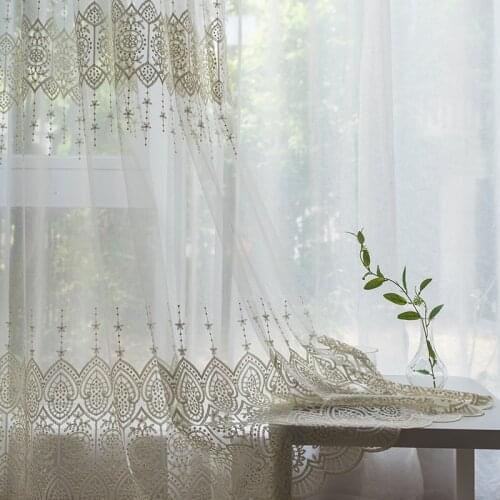 Tulle Curtains for Living Room Kitchen Windows Curtain on The Window Shade Blackout Modern Door Housing Hall Luxury Home Decor