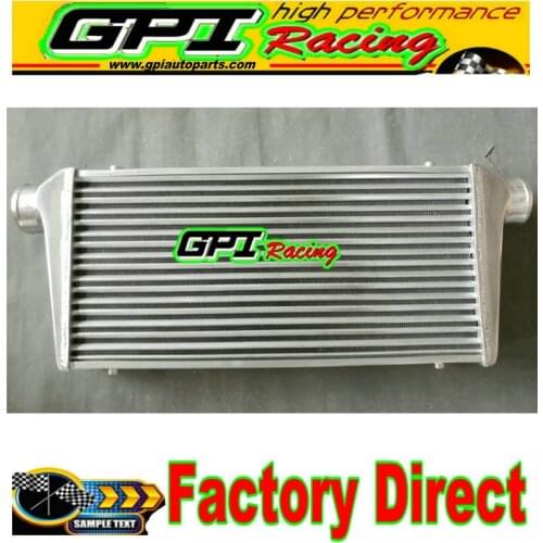 Universal Tube&Fin Turbo Aluminum Intercooler 600x300x68mm 3" IN/OUTLET 76mm new