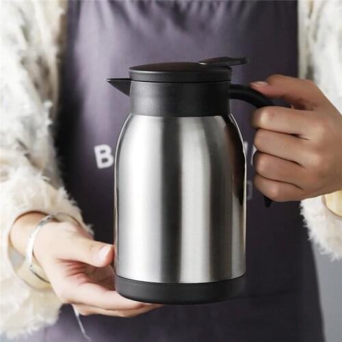 High Capacity Thermos Kettle Home Kitchen Thermal Pitcher Stainless Steel Insulation Pot Vacuum Flask Coffee Pot Water Jug 880ml