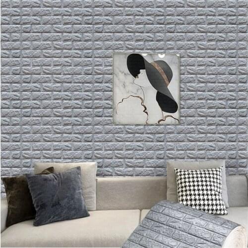 Waterproof Board Living Room Bedroom Childrens Room Peeling Foam 3d Wall Stickers Home Decoration Diy Brick Stickers Self-adhes