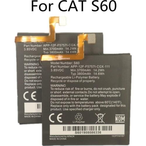 High Quality 3800mAh S60 Original Battery For Caterpillar CAT S60 APP-12F-F57571-CGX-111 Battery