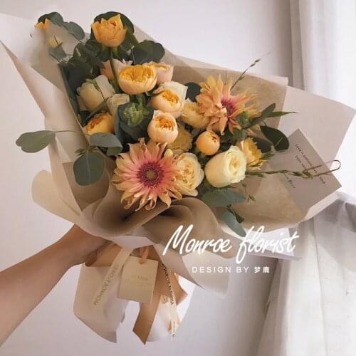 10m roll Waterproof Flower Wrapping Papers Gift Packing Papers Flower Bouquet Wrapping Craft Papers