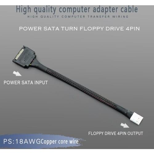 15pin SATA Power to 6pin PCIe PCI-e PCI Express Adapter Cable for Video Card