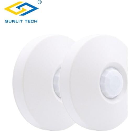2pcs 433MHz Indoor Infrared PIR Motion Sensor 360 Degree Ceiling Mounting Pet Immunity Detector Alarm System For Home Security