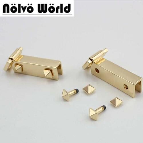 20pcs 40*30mm DIY purse 2 side clips die casting nickel color hardware bags clasp accessory,clase for making bags Metal Clip
