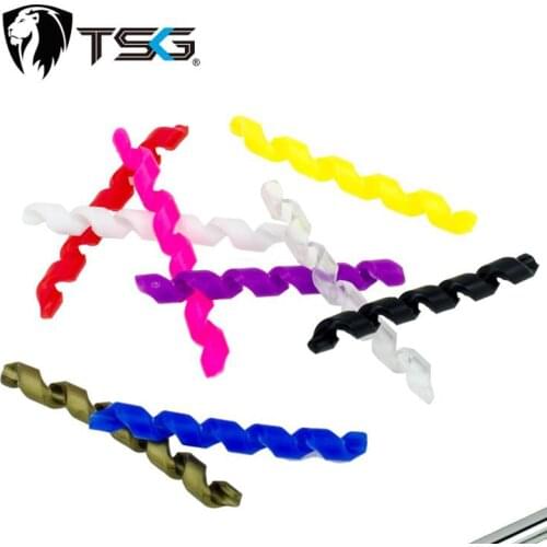 4PCS/Set Bicycle Brake Cable Shift Cable Housing Protector Bike Frame Guard Cycling Line Pipe Wrap Spiral Screw Sleeve