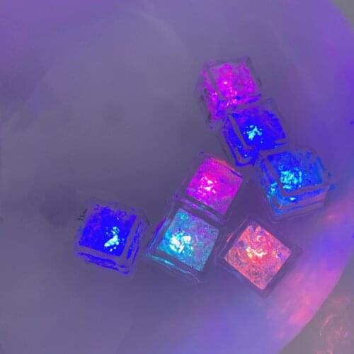 8PCS Childrens Bathroom Bath Toys Magic Luminous Ice Cubes Color LED Lights Baby Toys Gifts For Children