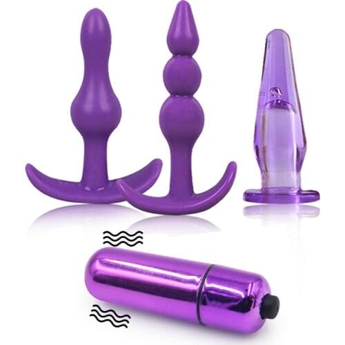 Anal Plug Toys For Woman Anal Vibrators Smooth Dildo Silicone Butt Plug Anus Dilator Ball Massager Adult Sex Toys For Men Shop