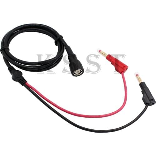 BNC Q9 To Dual 4mm Stackable Shrouded Banana Plug with Test Leads Probe Cable 120CM