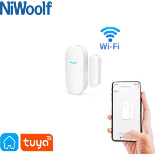 2021 New Tuya Smart WiFi Door sensor Compatible With Google Home/Alexa/Smart Life APP Door Window Open / Close Detector