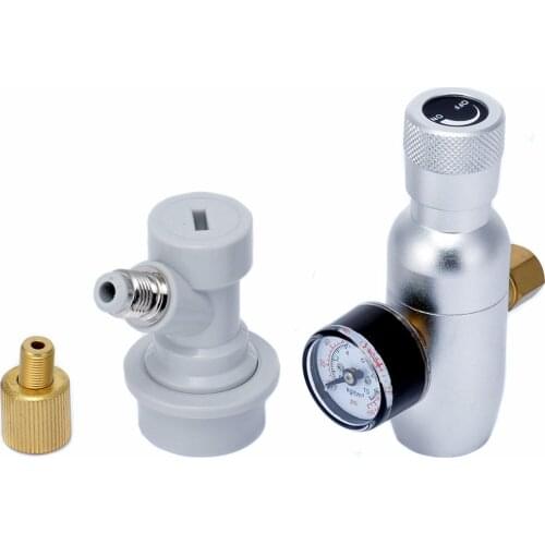 Home Brew Soda Beer 3/8" Thread Regulated CO2 Charger with Ball Lock Fitting Mayitr