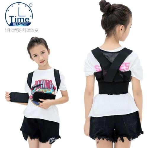 CANFU Posture Corrector Back Support Belt Orthopedic Posture Corset Back Brace Support Back Straightener Adjustable Shoulder