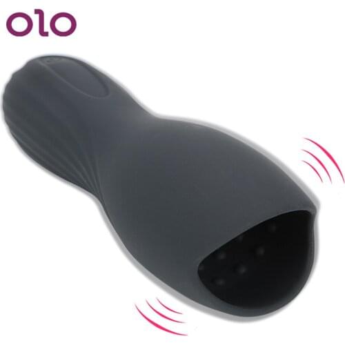 OLO 10 Modes Penis Vibrator Glans Stimulator Massager Penis Delay Trainer Delay Ejaculation Male Masturbator Sex Toys For Men
