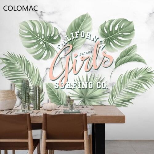 Colomac Custom Nordic Minimalist Marble Pattern Wallpaper Living Room Milk Tea Shop Background Wall Mural Sticker Drop Shopping
