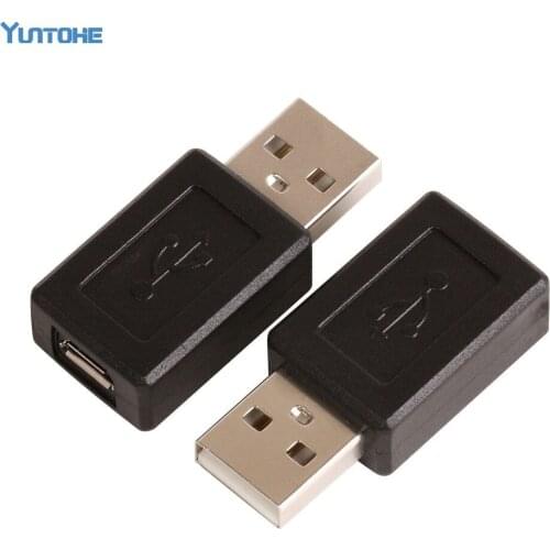 Wholesale Black USB A Male To Micro USB B Female Data Cable Adapter Connector Converter 500pcs/lot