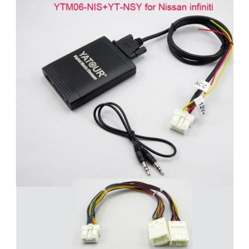 Yatour USB MP3 AUX SD Player For Nissan Infiniti FX35 Stereo Radio With Navigation Function Include YT-NSY Y Adapter Cable