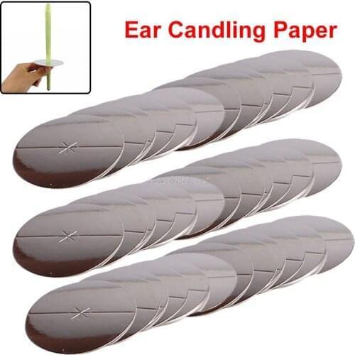 Ear Candle Tray Plate For Ear Candling Pure Beeswax Candle Thermo Auricular Therapy Straight Style For Ear Care Paper Holder