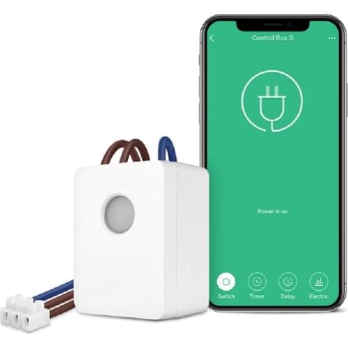 BestCon SCB1E Smart Home Wifi Controlled Wireless Remote Control Power Switch with Energy Monitor Broadlink APP