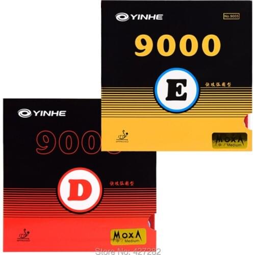 Original yinhe 9000D 9000E training table tennis rubber sticky rubber fast attack with loop table tennis racket game