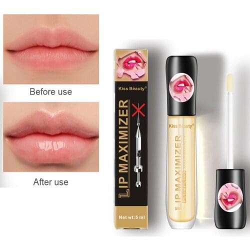Lips Plumper Makeup Long Lasting Big Lip Gloss Moisturizer Plump Volume Shiny Sexy Vitamin E mineral Oil lipstick Lip Care 5ml